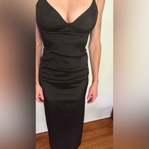 The Perfect Black Dress Runway Collection Vintage Nicole Miller Black Gown size0